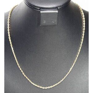 Vintage Sarah Coventry Gold Tone Chain Necklace w/ Drop Back Signed Adjustable